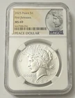 2025 PEACE SILVER DOLLAR $1 FIRST RELEASES MS69 NGC