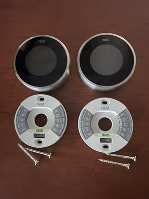 Nest 2nd Generation Learning Silver Programmable Thermostat Working SOLD EACH