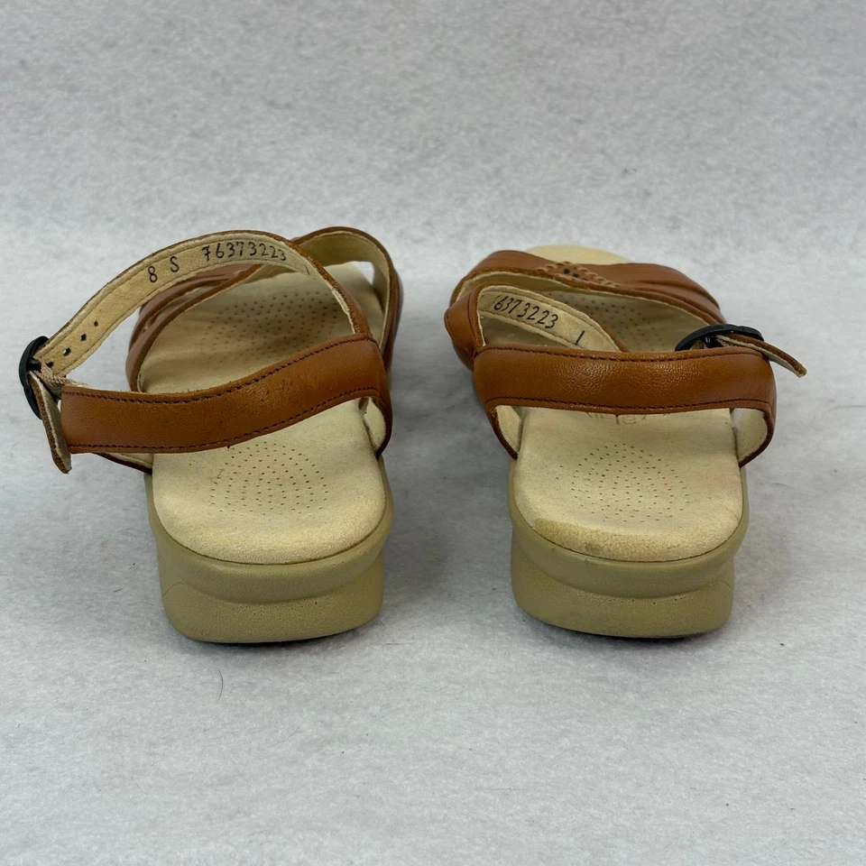 Sandalias para mujer SAS 8 cuero marrón/tostado Huarache con correa de cuarto Tripad EE. UU. Foto 4 de 4