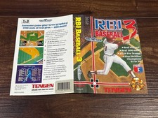 RBI Baseball 3 R.B.I. MLB Sega Genesis Box Case Insert Cover Art Only