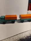 vintage MATCHBOX series No 1 & 2 by LESNEY MERCEDES TRUCK & TRAILER
