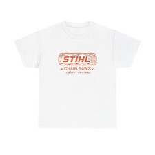 Stihl Chainsaws MULTIPLE COLORS Graphic T Shirt Unisex Heavy Cotton Tee GIFT NEW