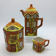 Price Kensington Cottage Ware X3 - Coffee Pot, Biscuit Barrell & Cream Jug