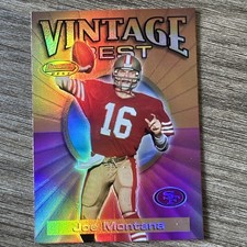 2001 Bowman's Best - Vintage Best Joe Montana #VBJM HOLOFOIL HOF