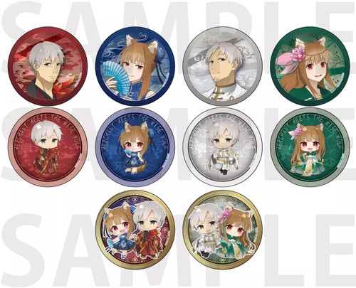 Badge Bin'S Set Of 10 Types Spice And Wolf Trading Can