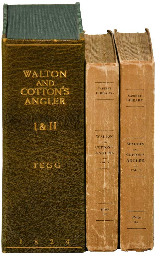 Izaak Walton & Charles Cotton-THE COMPLETE ANGLER-1824-1ST TEGG ED-ORIG.BINDINGS