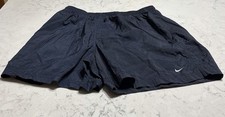 Nike Vintage Men's Blue Nylon Running Athletic Shorts Size Large