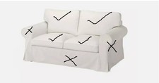 Gebrauchter Ikea EKTORP 4 Kissenbezug für 2-Sitzer Sofa, Blekinge weiß, 200.476.00,