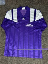 Vintage Adidas Equipment KSK Wacker Purple Football Jersey Shirt