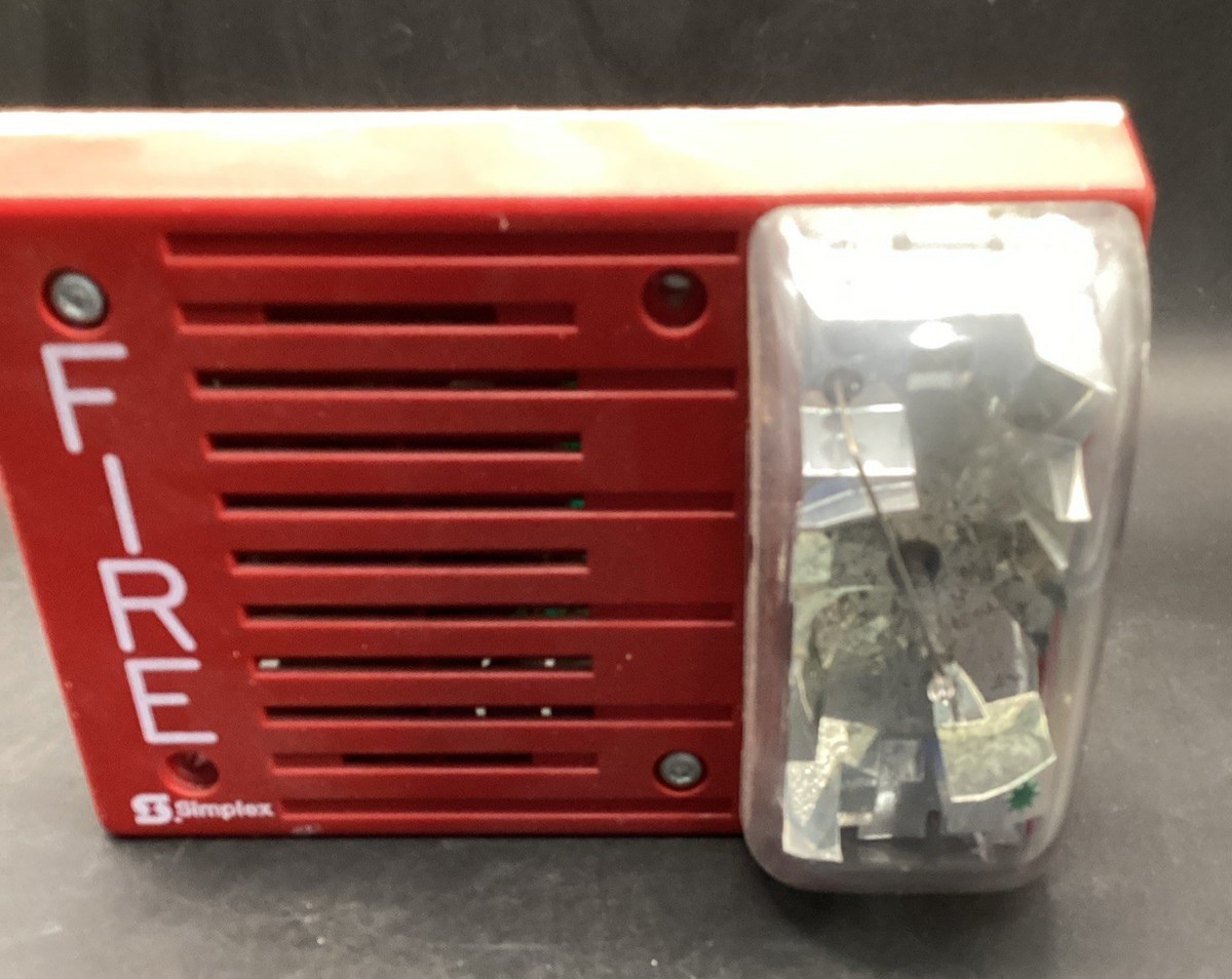 Avertisseur Incendie Simplex 4903-9236 – Corne Stroboscopique Murale Rouge, D'occasion