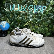 De Colección Adidas Goodyear Cuero Blanco Verde Equipo Zapatos de Conducción Hombres EE. UU. 10.5 07