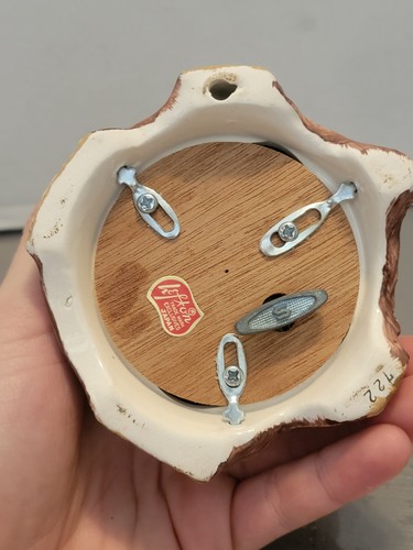 Music box natalizio vintage Lefton angelo biondo ragazza su agnelli nuvola - Foto 6 di 10
