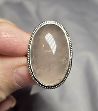 Sterling Silver Rose Quartz Ring