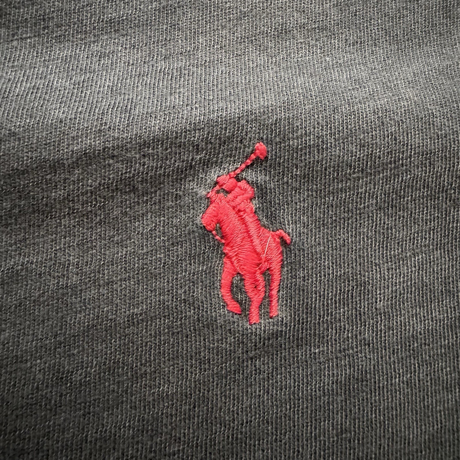 VTG Polo Denim & Supply Ralph Lauren Henley T-Shirt Faded Black Sz L Soft Cotton thumbnail 4