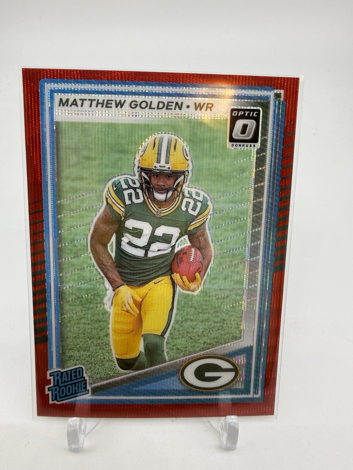 2025 Panini Donruss Matthew Golden Optic Preview Red Wave #311