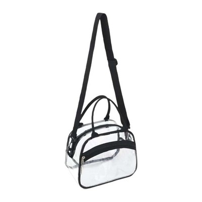 Schultertasche PVC Aufbewahrung Organizer Handtasche für Konzert Camping Outdoor Wandern