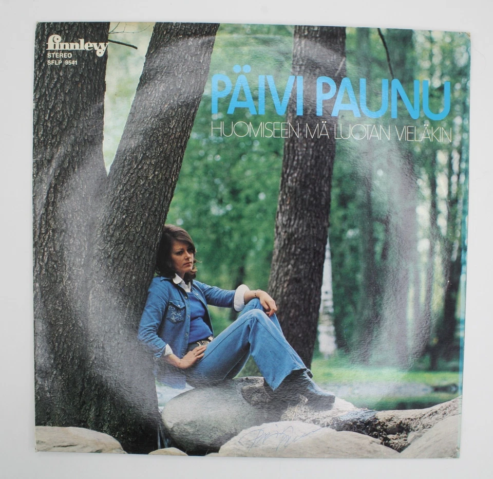 1973 Signed Finnish Pop Päivi Paunu Huomiseen Mä Luotan Vieläkin SFLP 9541 - Image 2 of 4