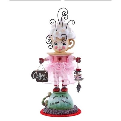 Kurt Adler 12'' Coffee Girl Nutcracker Holidays Collection New In Original Box