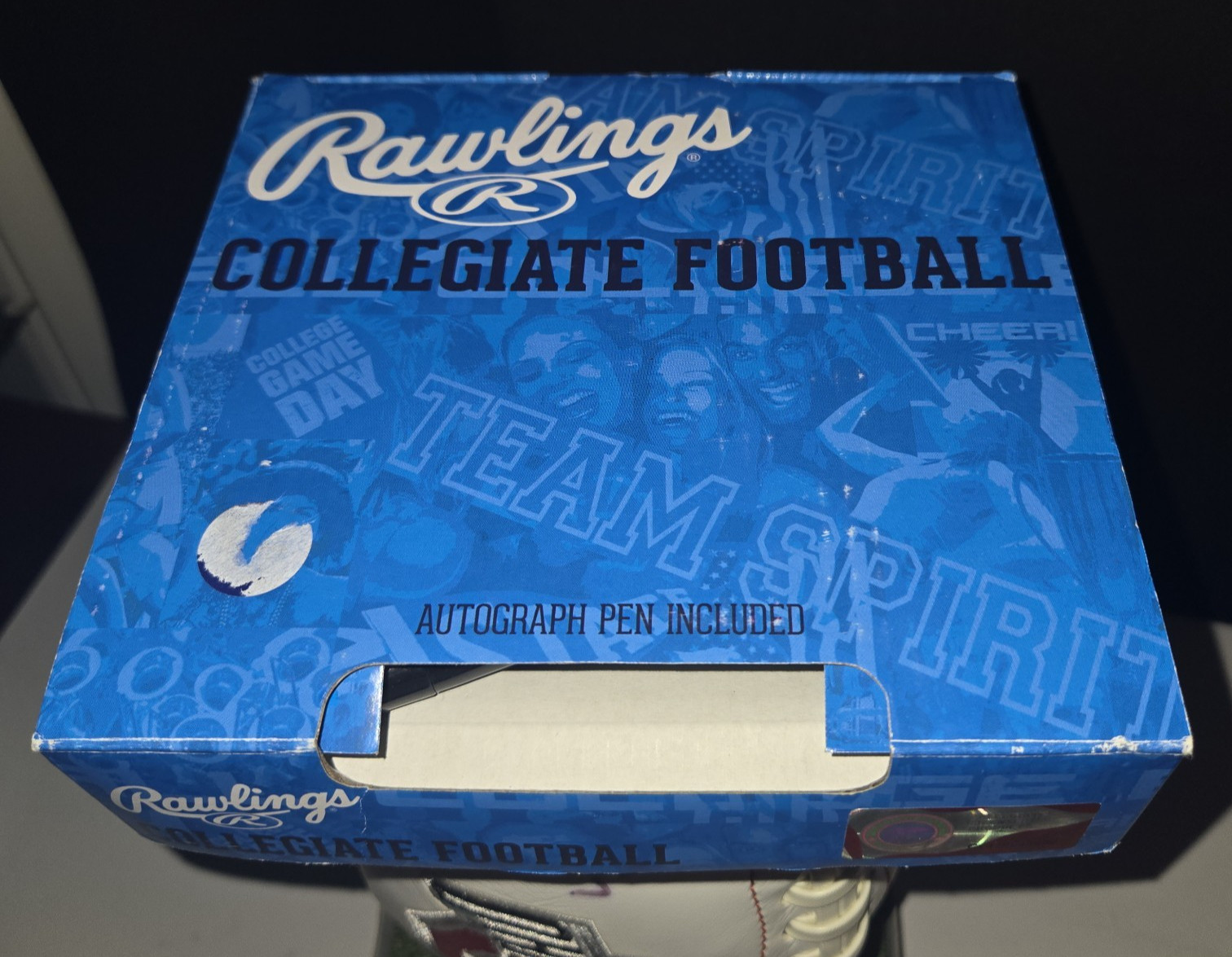 AJ Hawk Ohio State #47 Signed Autographed Football Embroidered Logo Buckeyes