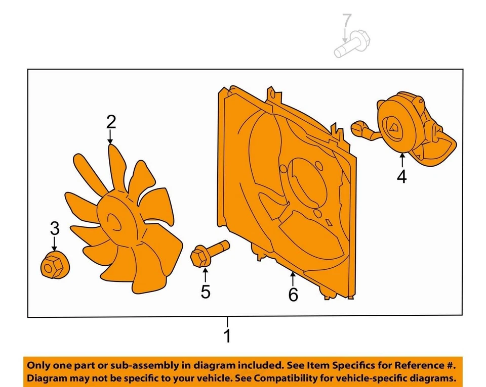 2015 Subaru Impreza Hatchback Sport 2.0L Electric Cooling Fan Assembly OEM Foto 3 de 4