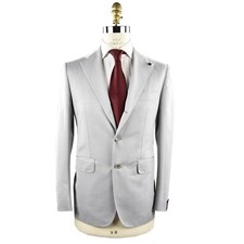 NEW SARTORIA PARTENOPEA GRAY COTTON BLAZER US 44 - EU 54 GRA