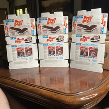 3 Vintage DRAKE'S Snack Cakes Box - DEVIL DOGS - Big Hitters Baseball Cards 1988