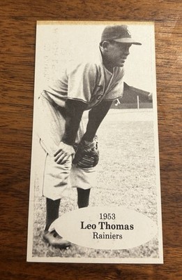 1950s PCL #17 Leo Thomas 1953 Oakland Oaks 1975 TCMA Pacific Coast League NM