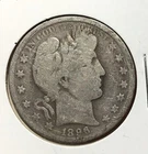 1896O US Barber SILVER Half Dollar "New Orleans" Mint! Semi Key Date! Old Coin!