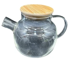 Glass Teapot with Infuser Glass Kettle for Stove Top Clear Tea Kettle Pot {Y}