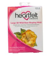 Heartfelt Creations Large 3D Wild Rose Shaping Mold- HCFB1- 487