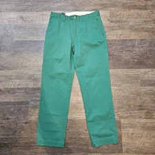 Polo Ralph Lauren Men 32x32 Green Classic Chino Straight Pants 