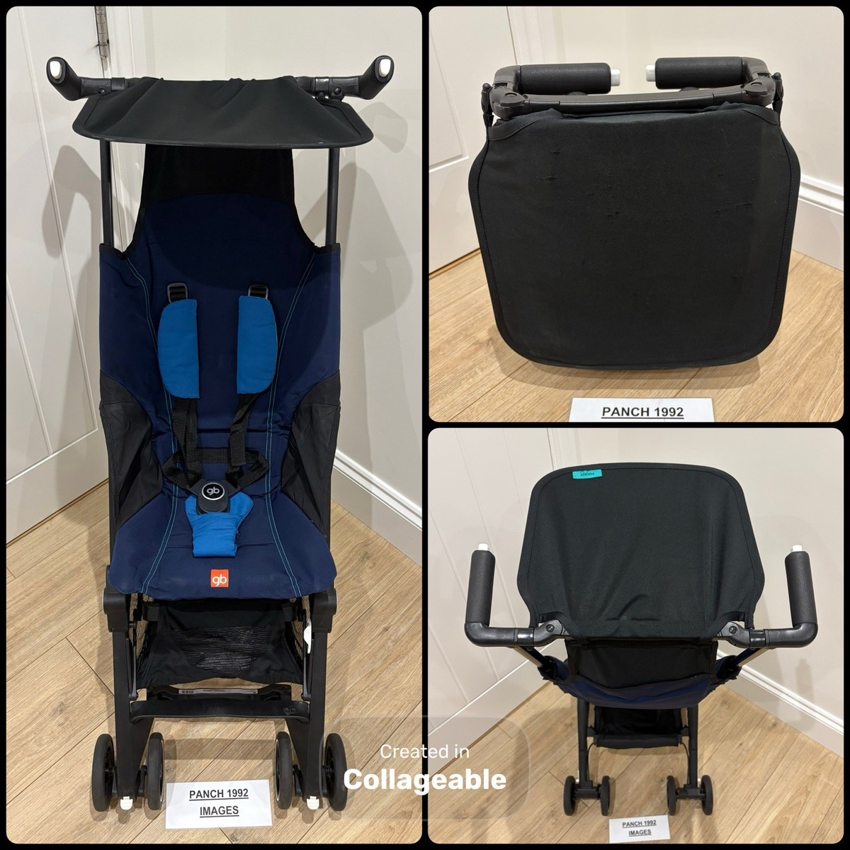 GB Pockit Holiday Cabin Sized Stroller 💙Seaport-Blue💙