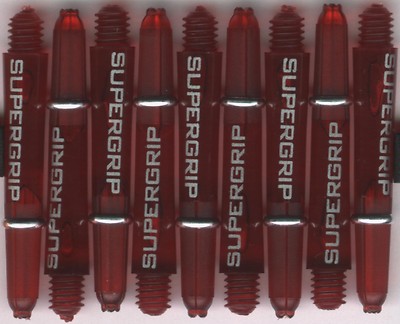 1.5in. 2ba Red HARROWS SUPERGRIP Dart Shafts & Springs: 1 set of 3