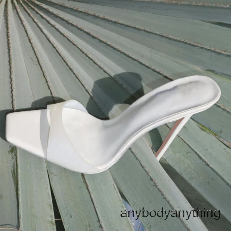 PANTOFOLA D’ORO Sandali donna tacco alto slip on sexy slide ciabatte mules sera punta quadrata