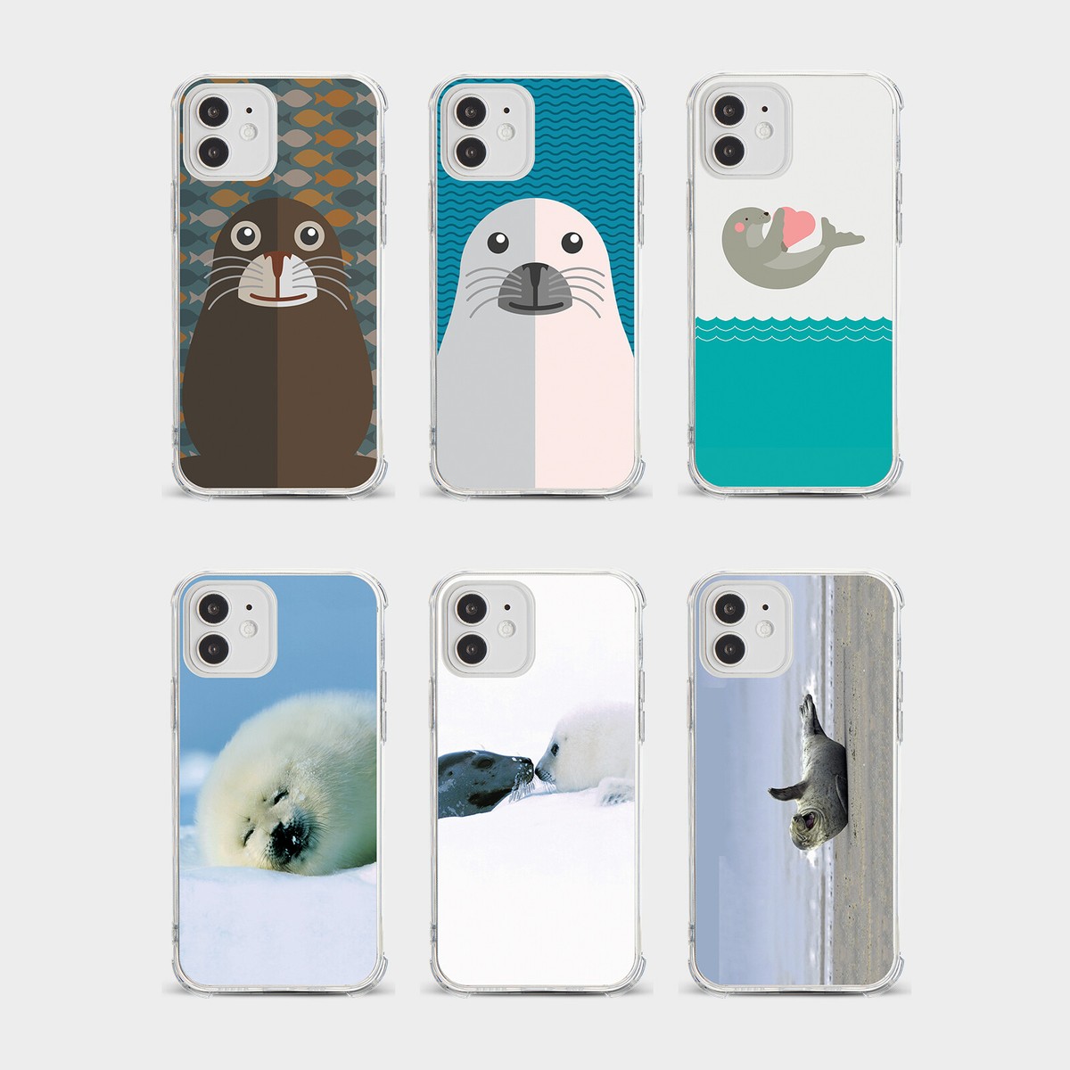 CASE FOR IPHONE 15 14 13 12 11 SE 8 SHOCKPROOF PHONE COVER CUTE SEA LION  SEAL | eBay