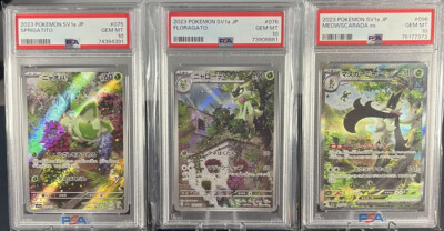 Pokémon PSA 10 Japanese Evo Set: Sprigatito 75, Floragato 76
