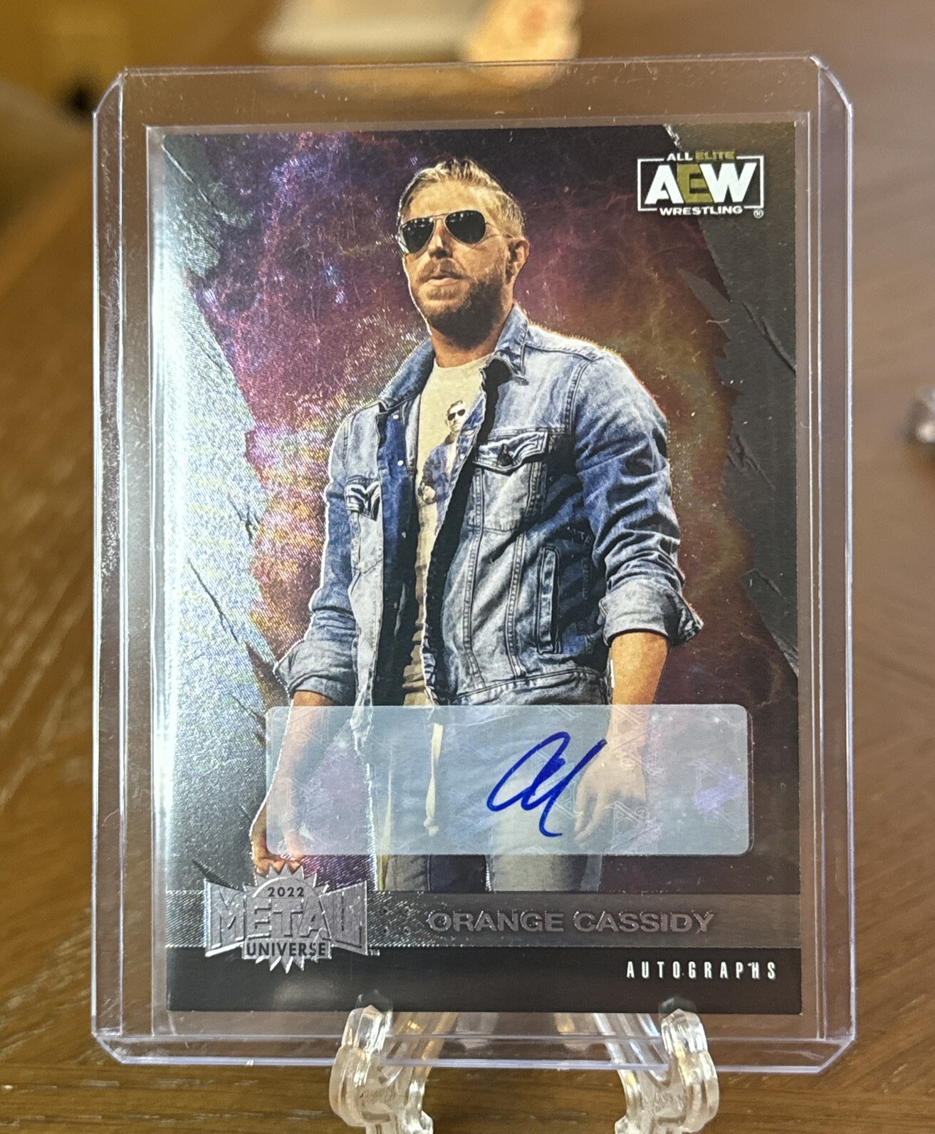 Orange Cassidy 2022 Skybox Metal Universe Auto AEW