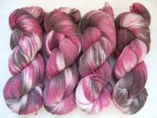 HAND DYED 100 WOOL yarn set, 2 skeins - 300gr 2 x 150 gr 