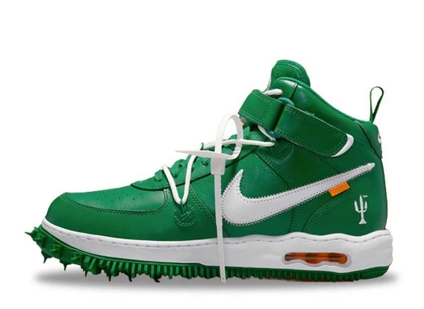 Off White Nike Air Force 1 Mid SP LTHR Pine Green 28.5cm DR0500