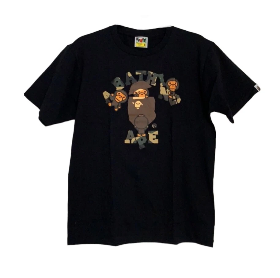 BAPE Sta Pattern Baby Milo Tee Black