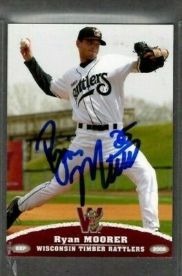 2008 Grandstand Ryan Moorer Wisconsin Timber Rattlers signed autograph (B60)