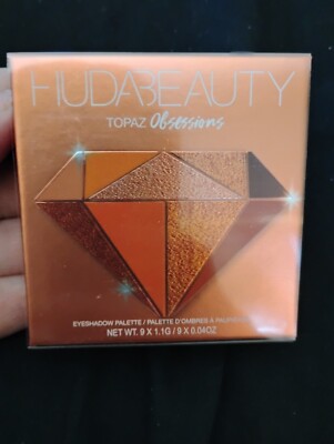 Huda Beauty Obsessions Eyeshadow Palette Topaz 9 Shades NIB