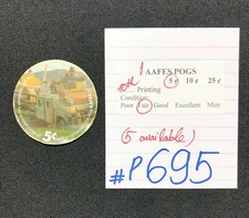 AAFES POGS, 10th Series/Printing, 1 POG, 5¢ , #P695, FAIR