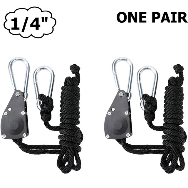 2X 1/4 Inch 8 Feet Long Adjustable Heavy Duty Rope Clip Hanger, 300lb Capacity eBay