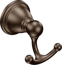 Moen YB2203ORB Brantford Double Robe Hook in Oil-Rubbed Bronze Finish