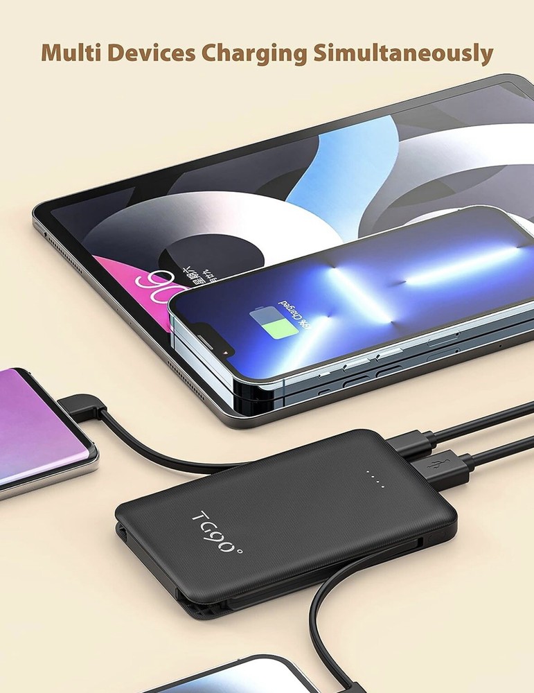 6000mAh Ultra-Compact Power Bank for On-The-Go Charging