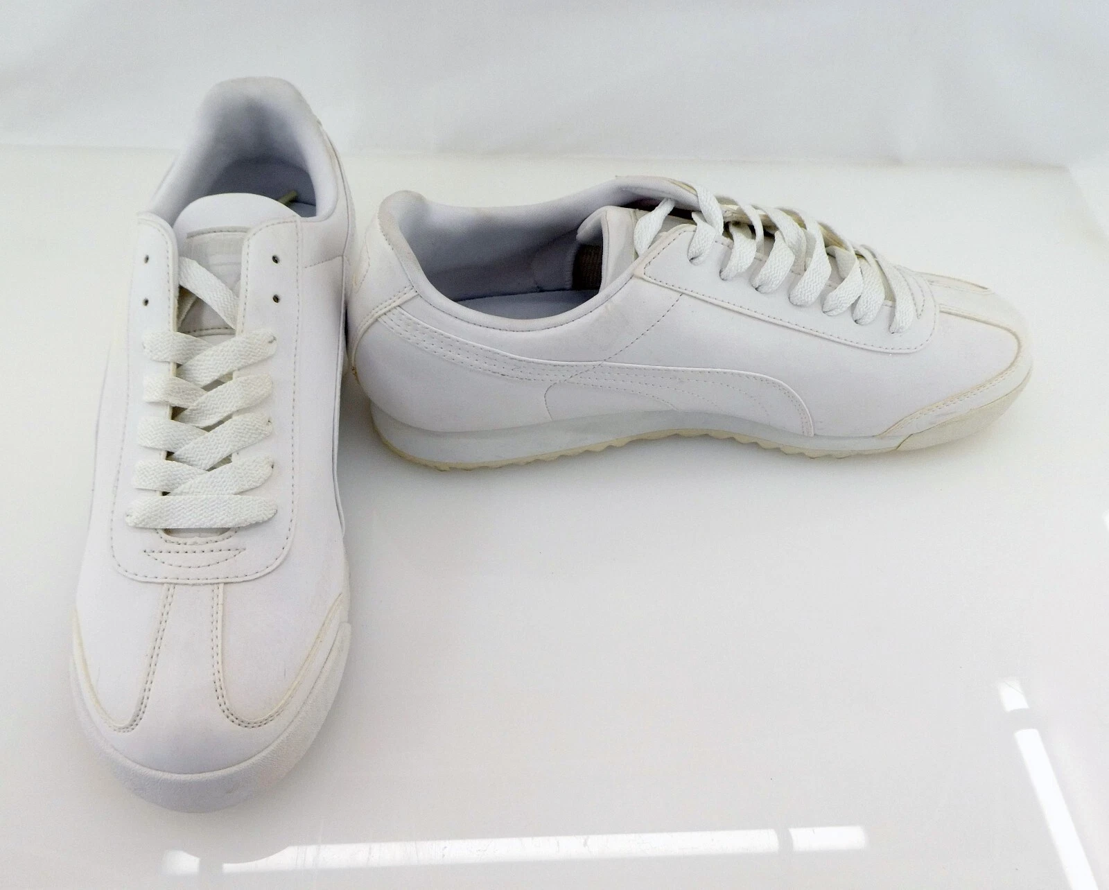 Scarpe PUMA Roma Basic scarpe da ginnastica bianco grigio chiaro sneaker non corrispondenti 10 9 5