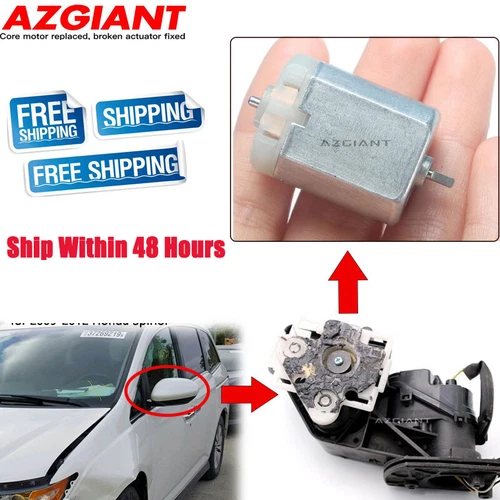 Wing Side View Mirror Folding Motor Replacement For Honda Fit & Jazz 2009~2012