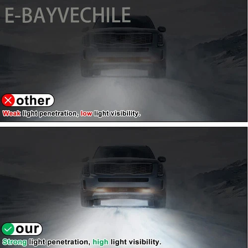 For 2016-2023 Toyota Tacoma SR SR5 Fog Lights Bumper Lamps Clear Lens Pair - Picture 7 of 18