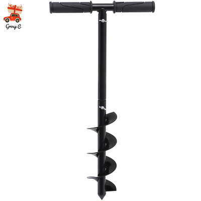 Hand Post Hole Digger T-shaped Earth Garden Auger Drill with Non-Slip Handle NEW